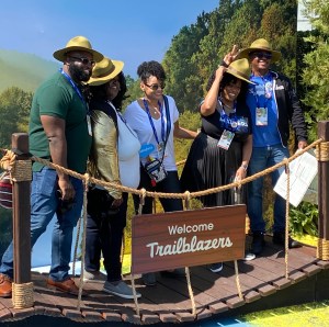 Sidibe with fellow Trailblazers at Dreamforce 2021