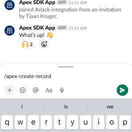 The Apex SDK for Slack enables developers to create custom shortcuts and slash commands in Slack using their Apex programming skills.