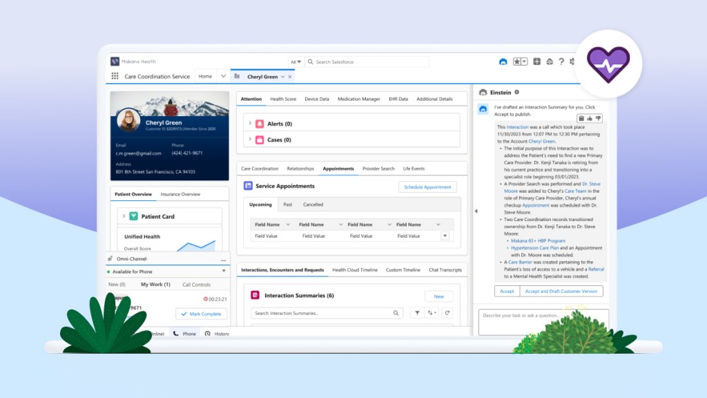 Salesforce Launches Einstein Copilot: Health Actions to Drive Efficient, Personalized Healthcare