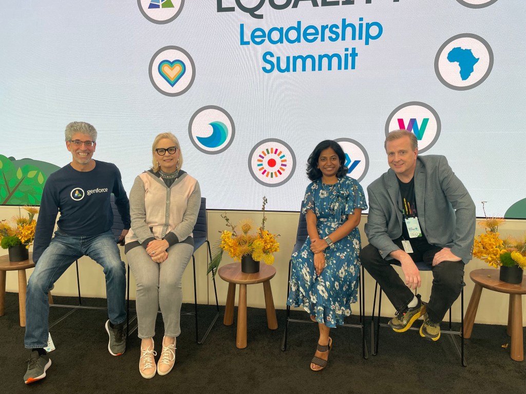 Nayana Kadiyala with some of her Genforce Equality Group Global Leadership Team at the annual Global Equality Leadership Summit (GELS).