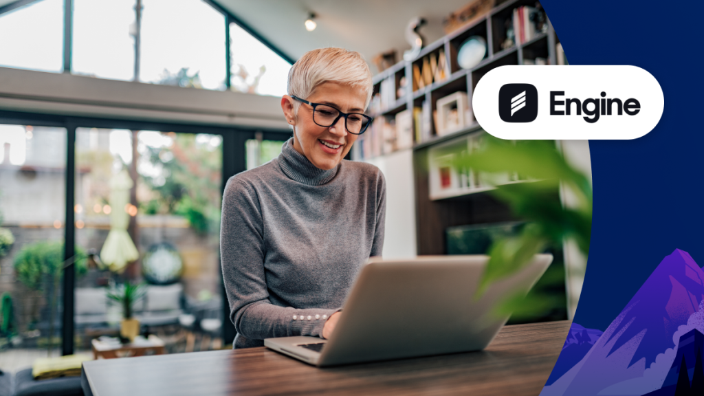 Older woman at a laptop