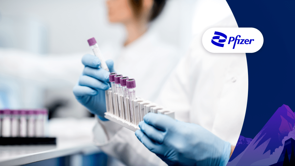 Test tubes held by doctor in lab