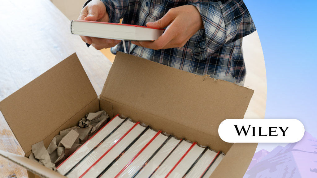 Opening a box of books