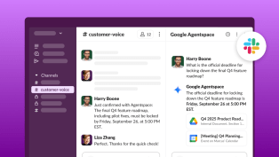 View of Slack Application with Context-Aware AI Apps and Agents