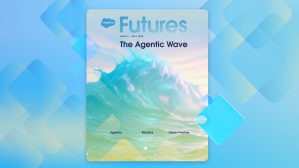 Cover of the fourth edition Futures magazine, titled The Agentic Wave