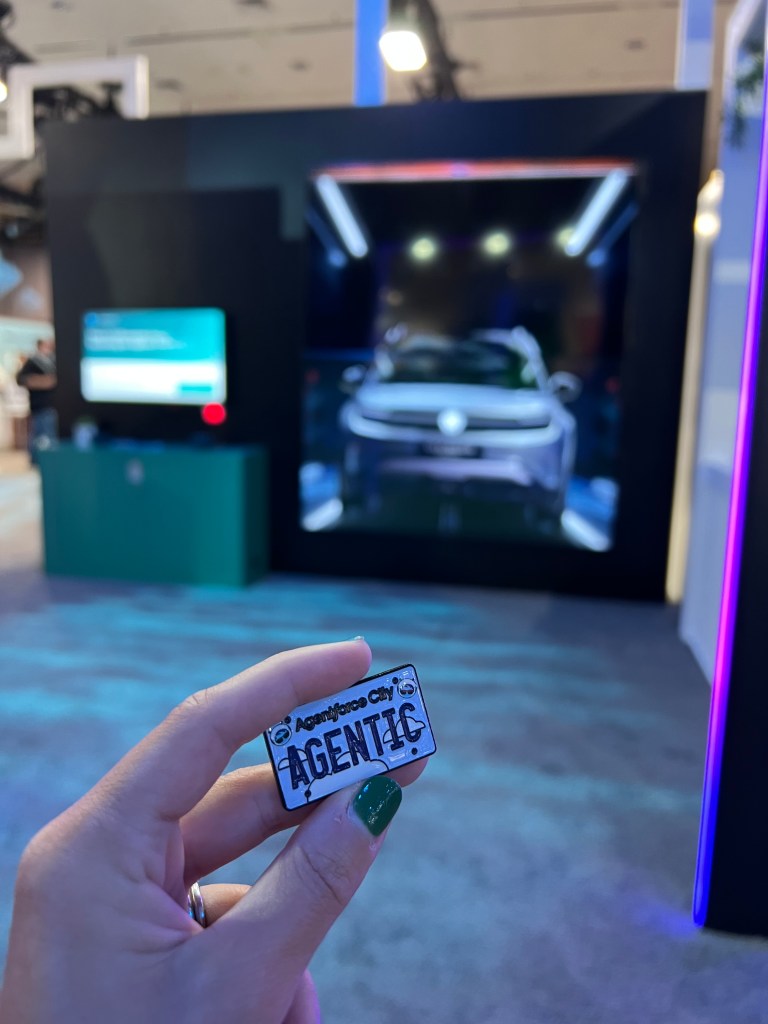 Agentic License Plate Pin