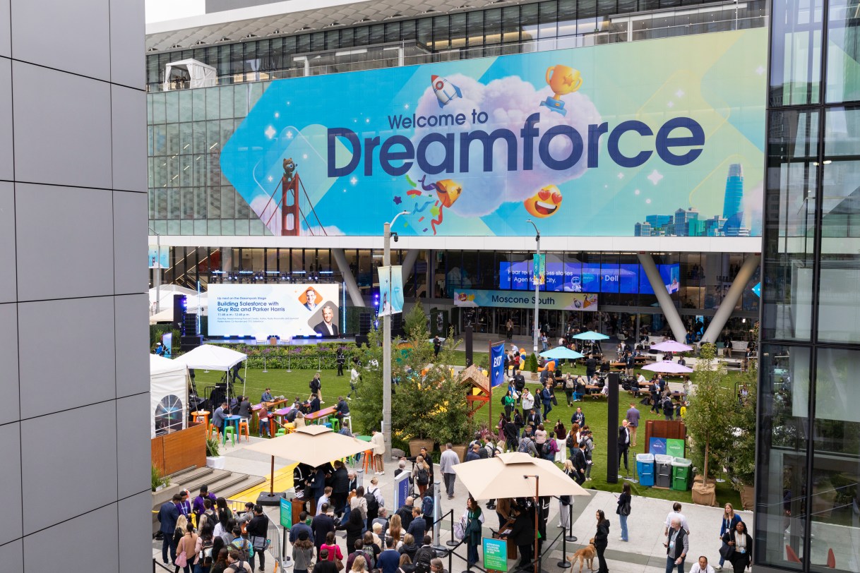 Day 2 of Dreamforce '25. Editorial use only.