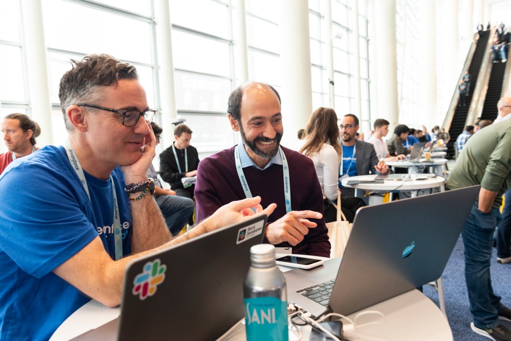 Day 2 of Dreamforce '25. Editorial use only.