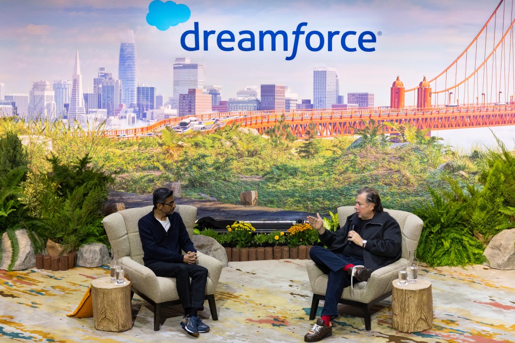Marc Benioff and Sundar Pichai discuss technology at Dreamforce.