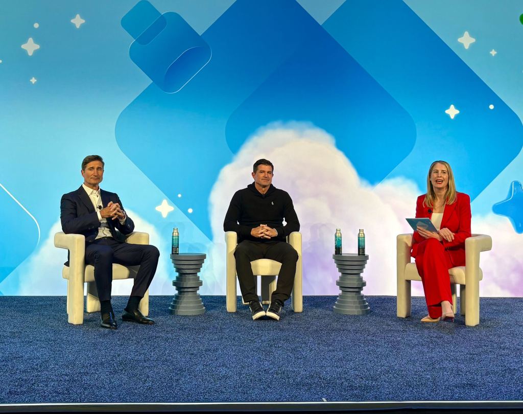 Brian Niccol, Scott O'Neil, and Heather Ruden speak at Dreamforce
