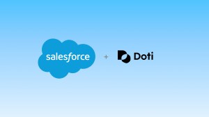 Salesforce and Doti company logos.