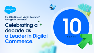 Graphic celebrating 10 years as a leader in Digital Commerce.