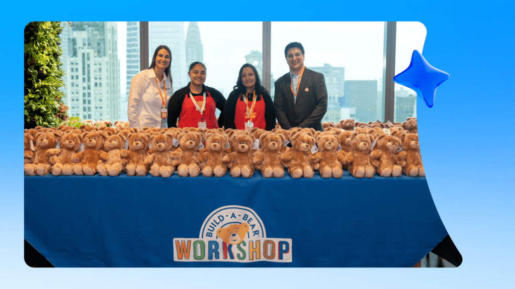 Salesforce Employees at the 2025 Giving Tuesday event in New York.