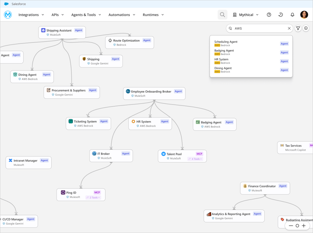 Filter and search for Amazon Bedrock agents in Agent Visualizer