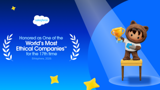 Salesforce named to World's Most Ethical Companies List for 17th year.