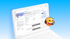 View of Agentforce Contact Center on a laptop