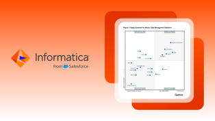 Graph showing Informatica ranking on 2026 Gartner Magic Quadrant for Master Data Management Solutions.