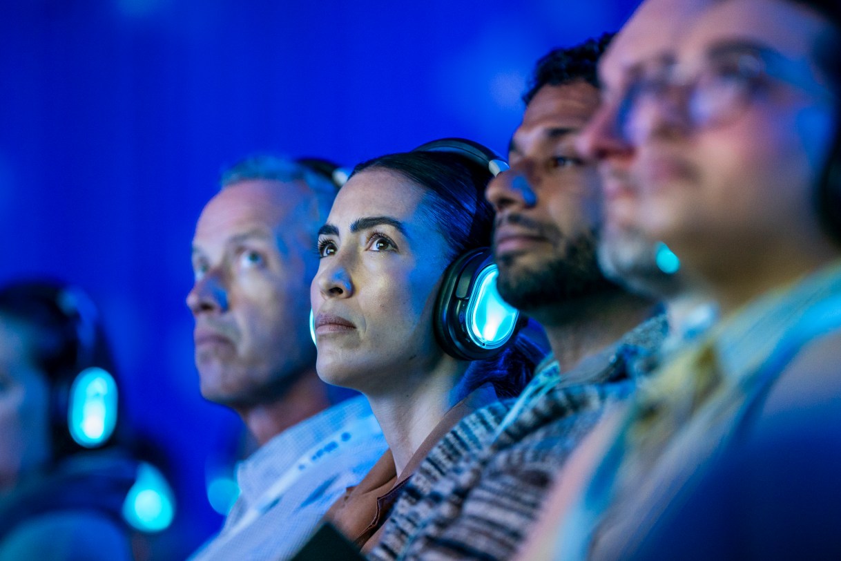 Attendees listen to a keynote at Dreamforce 2026.