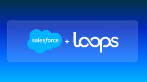 Salesforce and Loops logos.