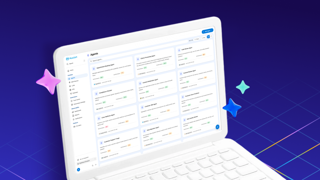 View of Agent Fabric on a laptop