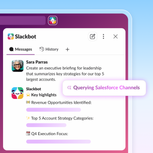 Screenshot of a conversation with Slackbot